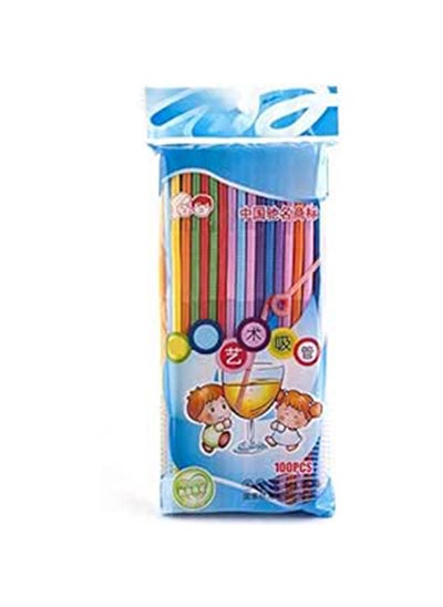 اشتري Extra Long And Flexible 100 Bendy Straws في مصر