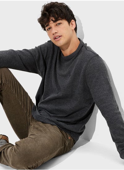 Buy Knitted Crew Neck Sweater in UAE