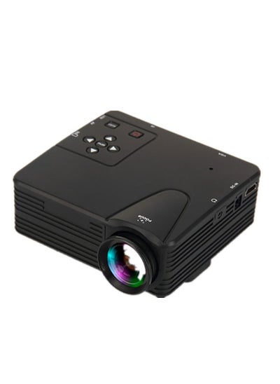 Buy Mini Pocket Size LED HD Projector Equipped with 2W Speaker Support 1080P H80 Black in Saudi Arabia