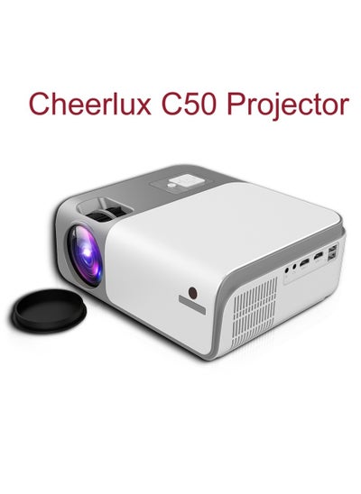 Buy Cheerlux C50 Projector with Android 9.0, Mirroring, Wifi 5.0 and BT 5.1, 4000 Lumens in Egypt