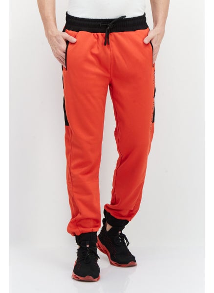 Buy Men Marvel Graphic Drawstring Sweatpants, Red in Saudi Arabia