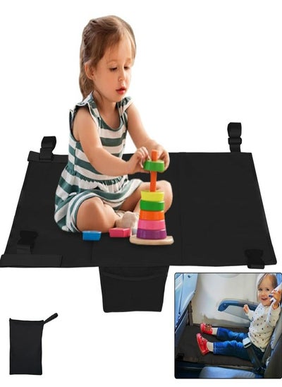 Buy 1 Pcs Portable Black Toddler Airplane Bed for Kids Toddler Baby Rest in UAE