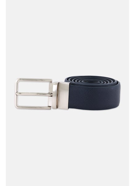 اشتري Men Plain Leather Belt, Black في السعودية