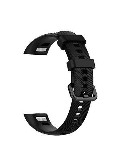 اشتري Silicone Honor band (4) Replacement Strap - Black في مصر