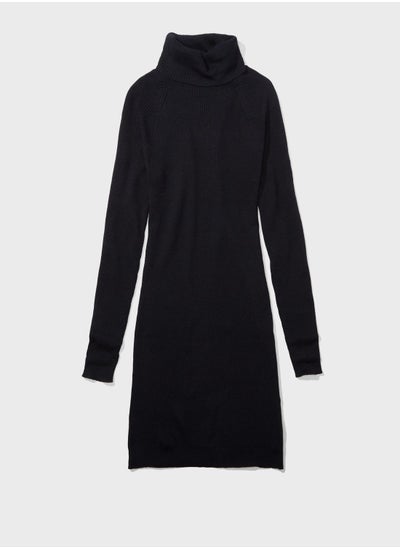 Buy Turtle Neck Knitted Dress in UAE