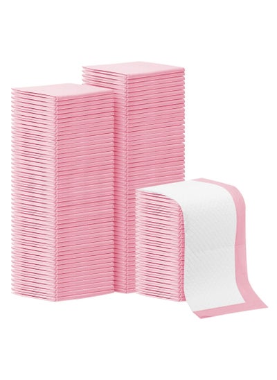 Buy 50 Pieces Baby Disposable Changing Mats,Waterproof Baby Changing Pads, 45x60 cm, Highly Absorbent Leakproof Changing Pad Baby, Ultra soft Diaper Changing Mat Underpads for Baby Pink in Saudi Arabia