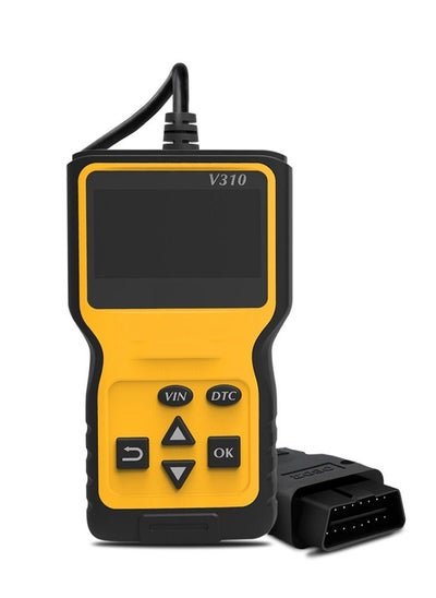 اشتري Car Scanner Code Reader Engine Fault Code Reader Scanner Diagnostic Scan Tool Yellow في الامارات