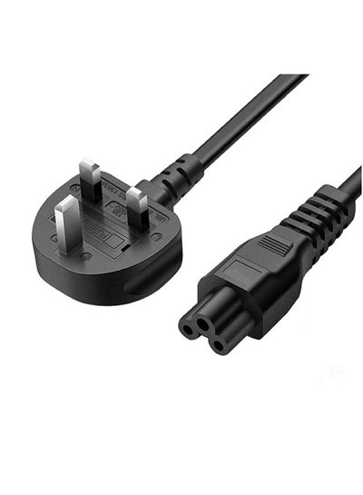 Buy 3-Pin Power Cable With UK Plug Black in UAE