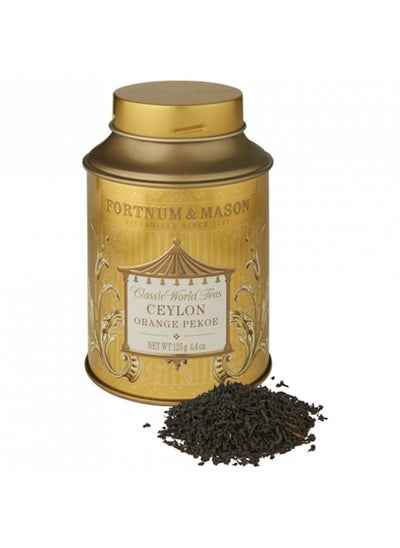 Buy Fortnum & Mason British Tea, Ceylon Orange Pekoe 125g Loose Tea in a Gift Tin Caddy in UAE