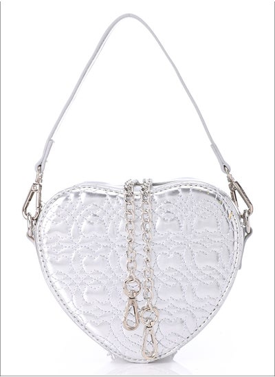 Buy Stitched Hearts Allover Heart Shapped Top Handle Bag in Egypt