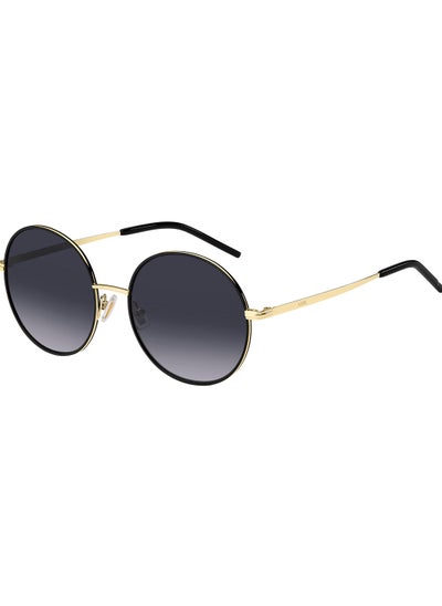 اشتري Women's UV Protection Round Sunglasses - Boss 1593/S Gold Millimeter - Lens Size: 54 Mm في السعودية