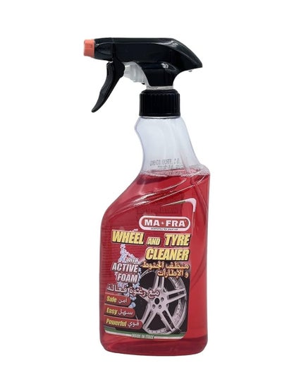 Buy Wheel And Tire Rim Cleaner Works With An Active Foam System To Clean Tires Wheels Easily and Quickly 500ML in Saudi Arabia