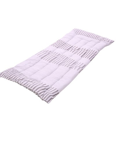 Buy Cotton sleeping blanket , soft to the touch, made of high-quality materials, natural cotton blanket for one person, size 190*90*6 cm in Saudi Arabia