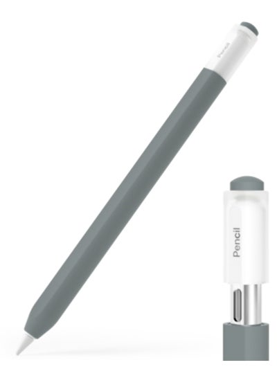 اشتري غطاء حماية شفاف لقلم Apple Pencil (USB-C) (رمادي) في الامارات