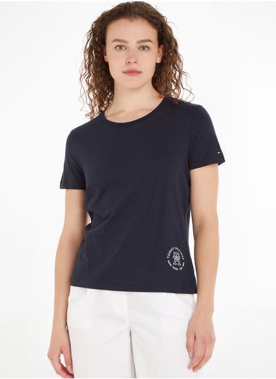 Buy Crew Neck Logo T-Shirt in UAE