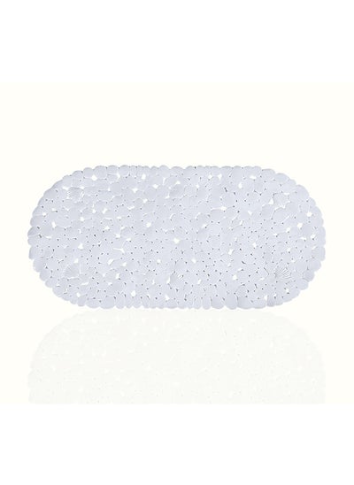 اشتري Feelings Bath Mat Pvc White Oval 69X35Cm في الامارات