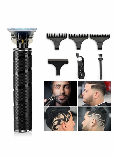 Buy Beard Trimmer for Men, Trimmer for Men Professional Zero Gapped Trimmer Cordless Edgers Clippers Grooming Kit with Guide Combs Gifts for Men (Black) in Saudi Arabia