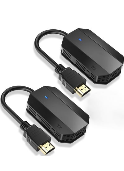 اشتري Wireless HDMI Transmitter and Receiver,Plug & Play,Wireless HDMI Extender Kit,Support 2.4/5GHz for Streaming Media Video/Audio/File for Laptop/PC/Camera/Phone to Monitor/Projector/HDTV - 98FT/30M في الامارات