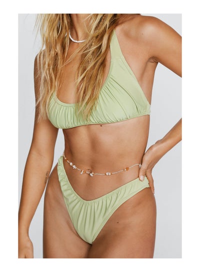 Buy Recycled Ruched Halter Bikini Set in UAE