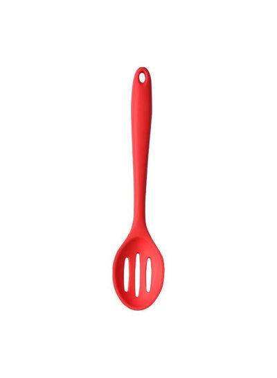 اشتري Silicone Slotted Spoon 27.3x5.6 cm Red في الامارات