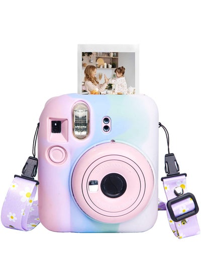 اشتري Silicone Case for Fujifilm Instax Mini 12 Camera, Protective Case for Instax Mini 12 with Adjustable Shoulder Strap في السعودية