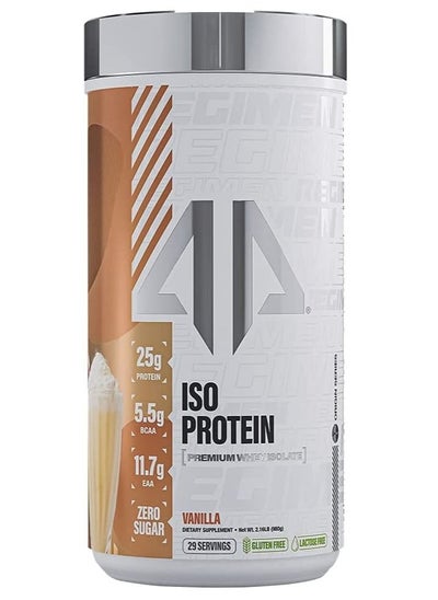 Buy AP SPORTS REGIMEN ISO Protein Premium Whey Isolate Vanilla 2.16lb in UAE