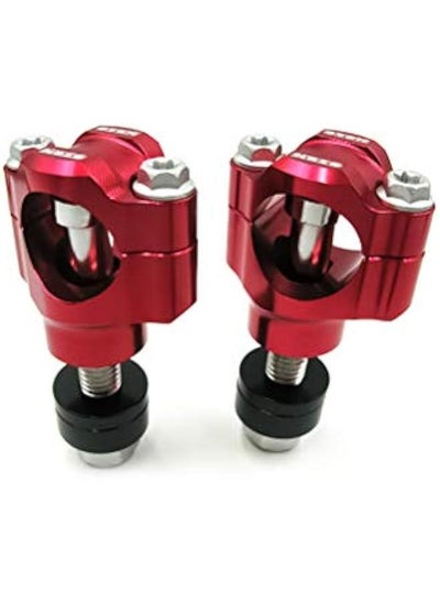 Buy Red CNC Aluminum Alloy Motorcycle Handlebar Clamp for WR KXF RMZ FE CRF Handlebar Riser, Fits 28mm or 1 1/8 Bars in Saudi Arabia