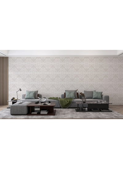 Buy Line White Mountains With Sun  Fabric Wallpaper Covers An Area ​​Up To 4.2Mx3M With Adhesive And Smoothing Tool in Egypt