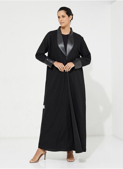 Buy Black Leather Abaya in UAE