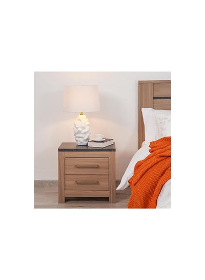 Buy Porto Nightstand With 2 Drawer in UAE