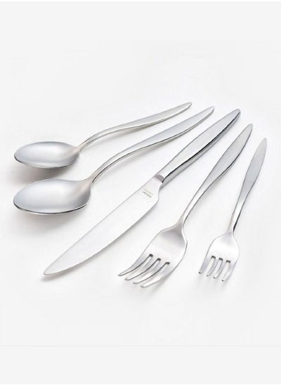 Buy Hisar Mercury - Stainless Steel 18/10 - 60 PCs Cutlery Set. Made in Turkey in UAE