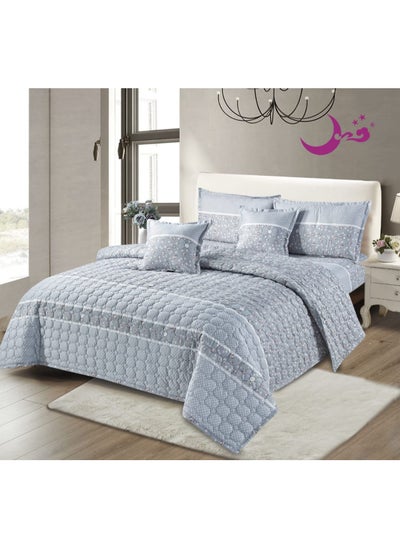 Buy Single comforter set with light filling, 4 pieces, size 220x170 cm in Saudi Arabia