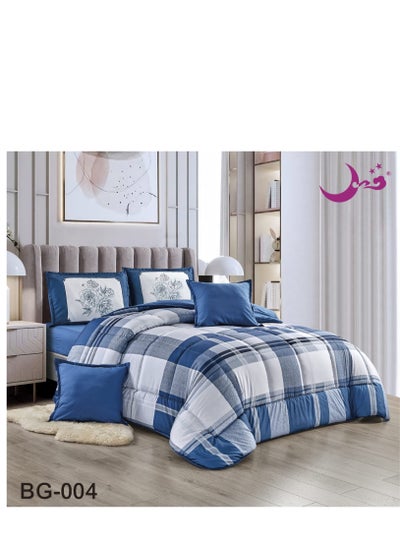 Buy Quilt Set For a Two-Piece Bed Consisting of 6 Distinctive Pieces Size 220 x 240 cm in Saudi Arabia