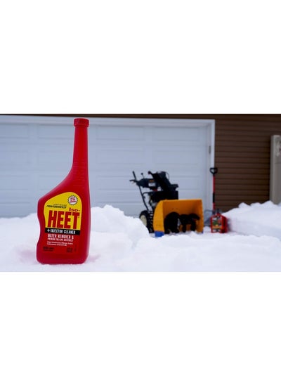 اشتري Heet Iso-Heet Water Remover And Premium Fuel Line Antifreeze + Injector Cleaner Helps Increase Gas Mileage Improves Engine Performance Year Round Performance, 12 Fl. Oz. (28202) , Red في الامارات