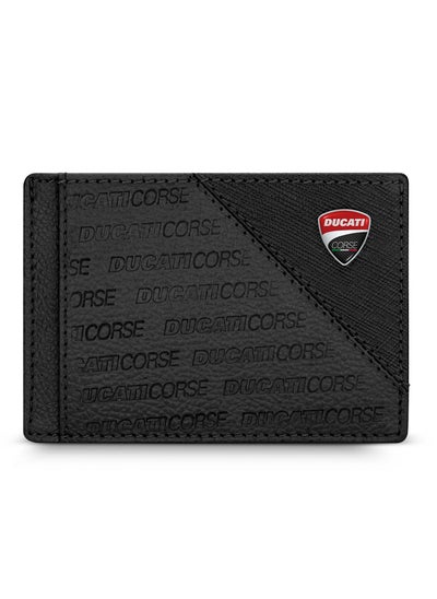 اشتري Ducati Corse Trionfo Black Genuine Leather Card Holder For Men - DTLGD2200301 في السعودية