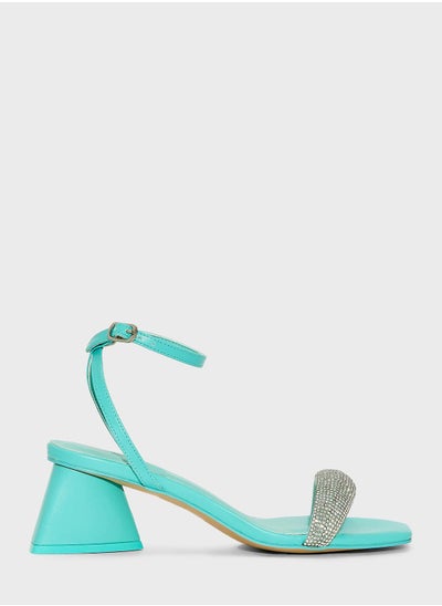 اشتري Ankle Strap Mid Heel Sandals في الامارات