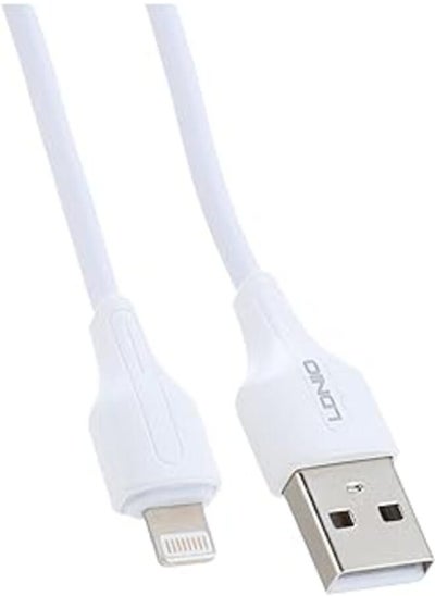 Buy Ldnio Set Of 2 Pieces Of Ls542 Lightning Mobile Phone Fast Charging Data Cable - White in Egypt