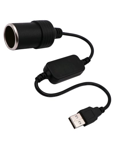 Buy USB A Male to 12V Car Cigarette Lighter Socket Female Converter Cable  Suitable for Converting Dash Cams Car Ambient Lights (Max 8W) in Saudi Arabia