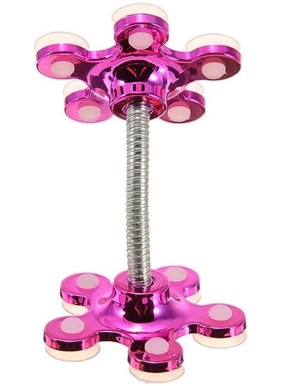 Buy Degree Rotatable Metal Flower suction cup from Alif Plus (Pink) in UAE