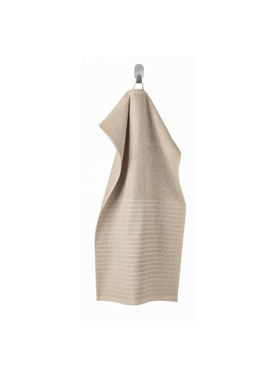 Buy Hand towel light beige 40x70 cm in Saudi Arabia