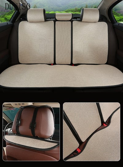 اشتري Auto Breathable Luxury Breathable Rear Bench Car Seat Cover Fit Four Seasons Back Seat Protector Universal Rear of Car Seat Cushions Universal Fit for 95% Cars SUV Pickup Vans في الامارات