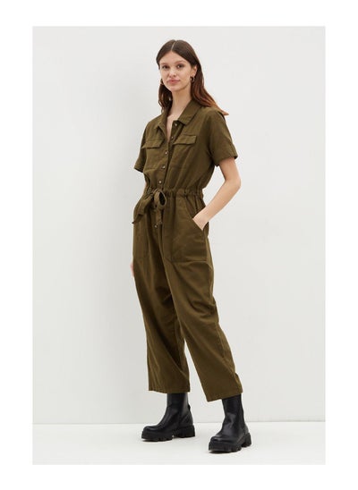 Buy Khaki Casual Jumpsuit in UAE