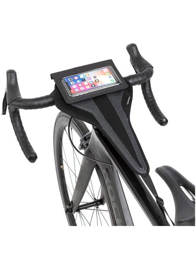 اشتري Bicycle Trainer Sweat Net Bike Sweat Guard with Phone Pouch Bike Sweat Catcher Net Sweat Protector for Indoor Cycling Training Compatible with iPhone 12 11 Phones Below 6.2’’ في السعودية