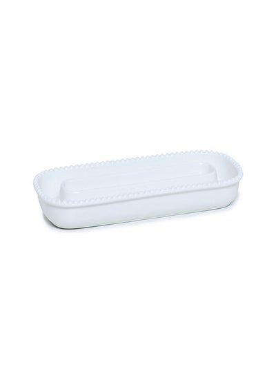 اشتري Tiffany Porcelain Serving Tray, White في الامارات