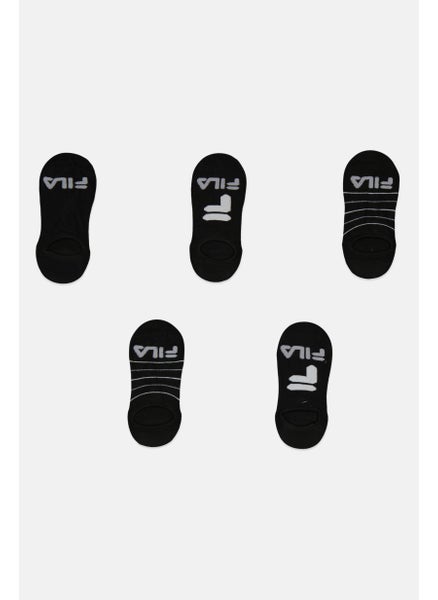 اشتري Men 5 Pair Invisible Socks, Black في الامارات