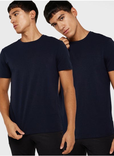 Buy 2 Pack Essential Crew Neck T-Shirt in UAE