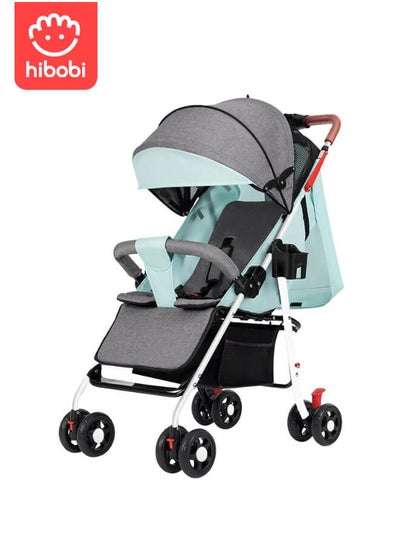 Buy One click folding ultra light baby stroller with storage basket, 360 ° universal front wheel, suitable for infants aged 0-3 years old in Saudi Arabia