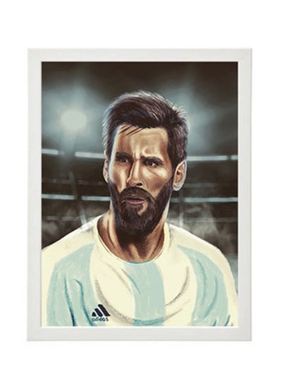 Buy messi Illustration Wall Art Poster Frame in Egypt