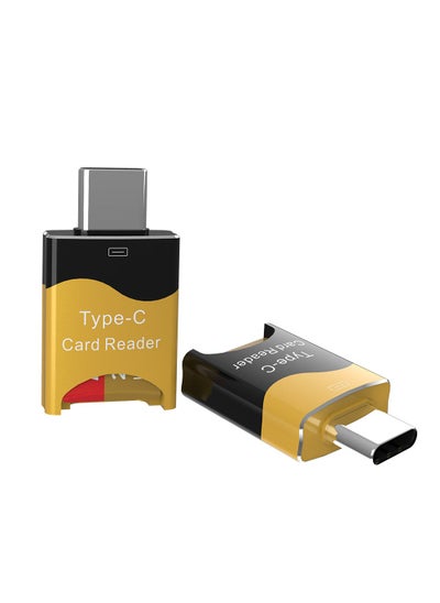 اشتري Cross border type-C card reader for Huawei OTG card reader high speed mobile phone TF card reader wholesale Black Gold في السعودية