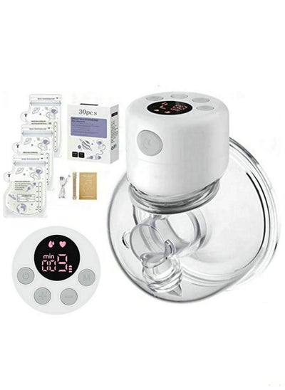 Buy Wearable Breast Pump Hands Free Breast Low Noise And Painless 2 Modes And 9 Levels Electric Portable in UAE